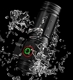 Ліхтар ручний 4XHP360, 1х18500, індикація заряду, магніт, стропоріз, Type-C, фото 6
