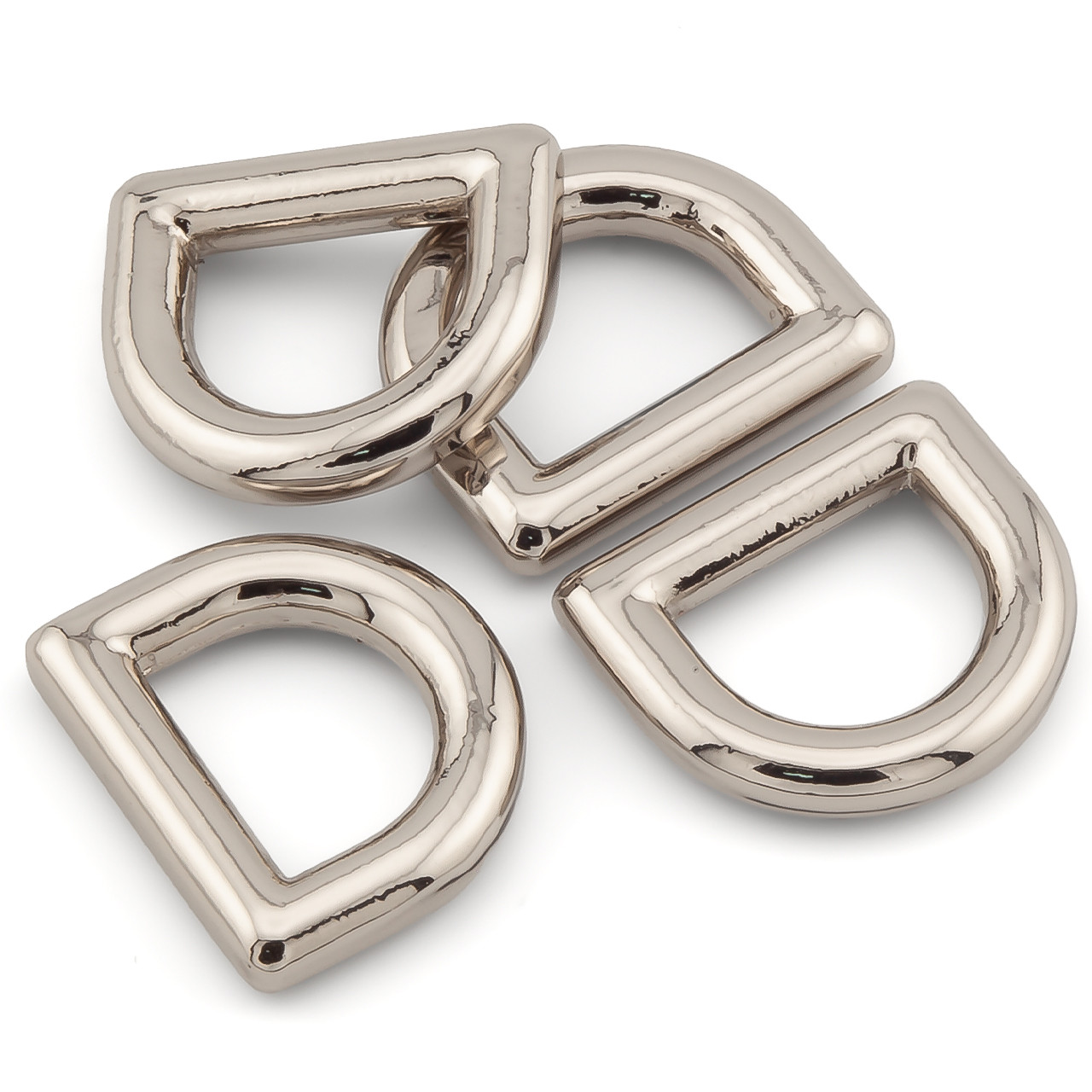 Напівкільце лите 16х14х2,8 мм Ø 10,5х8 мм 1 шт. Платина, фото 1