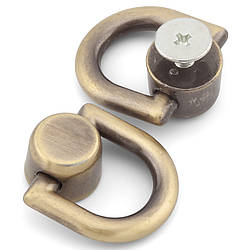 Гвинт із півкільцем 21х18х8 мм 2 шт. Античне золото