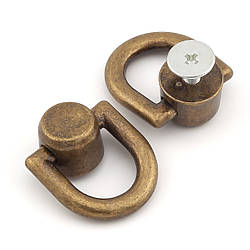 Гвинт із півкільцем 21х18х8 мм 2 шт. Бронза