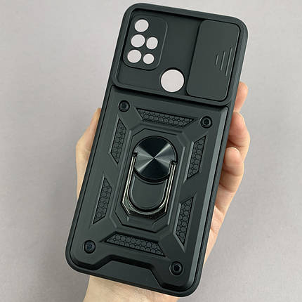 Чохол для Motorola G10 протиударний чохол зі шторкою для камери на телефон моторола г10 чорний crt, фото 1