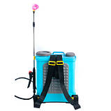 Обприскувач акумуляторний JANSVARKA-12(А) 12 л 12В з розсувною вудкою 115 см і комплектом насадок, фото 3