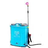 Обприскувач акумуляторний JANSVARKA-12(А) 12 л 12В з розсувною вудкою 115 см і комплектом насадок, фото 4