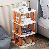 Полиця для зберігання взуття речей та книг 3 рівнів Shoe rack