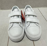 Білі шкіряні дитячі кеди Apawwa  з перфарацією  20-23, фото 4