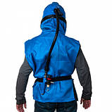 Піскоструминний шолом РАНО з регулятором температури, подачею повітря та антизапотівальним оглядовим вікном, фото 5