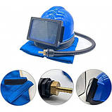 Піскоструминний шолом РАНО з регулятором температури, подачею повітря та антизапотівальним оглядовим вікном, фото 2