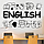 Інтер'єрна наклейка English 970х612 мм наклейки для школи англійський декор Happy Pocket Чорний матовий, фото 3