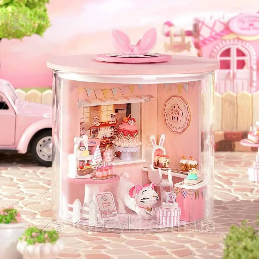 Румбокс Кондитерський Будиночок Кошеня Ляльковий будиночок Kitten`s Cake House Конструктор B-034