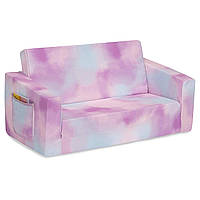 Раскладной диван-шезлонг для детей, 2-в-1, Розовый