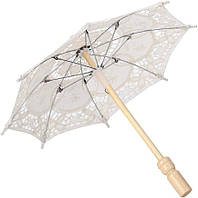 Кружевной зонтик для свадьбы, украшения и цветочницы