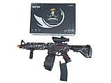 Автомат на орбізах M416 Wolf Pro Max, АКБ 7.4 V, 71 см, приціл, два магазина, 8000 шт. орбізів, фото 11