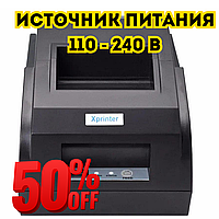 Термопринтер Xprinter XP-58IIL принтер для чеков usb 58мм Качественный принтер для печати чеков USB