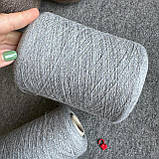 Кашемір з мериносом сірий Renoir Linsieme, фото 3