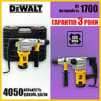 Перфоратор бочковий DeWalt D25335K (1700 Вт, 7 Дж) Мережевий перфоратор Девольт із патроном sds-plus у кейсі ck