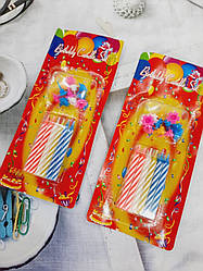 Свічки в торт 6.2 см 12 штук