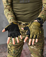 Перчатки без пальцев штурмовые, летние военные перчатки койот, армейские тактические перчатки