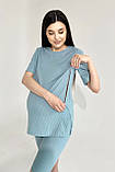 Футболка + велосипедки для вагітних та годування 2307(2222) 1365 полин, фото 3
