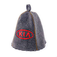 Банная шапка Luxyart "KIA", натуральный войлок, серый (LA-252) af