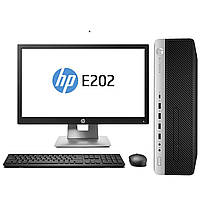 Комплект Комп'ютер HP EliteDesk 800 G3 SFF (i3-6100/8/120SSD) + Монітор 20" HP EliteDisplay E202 "Б/У"