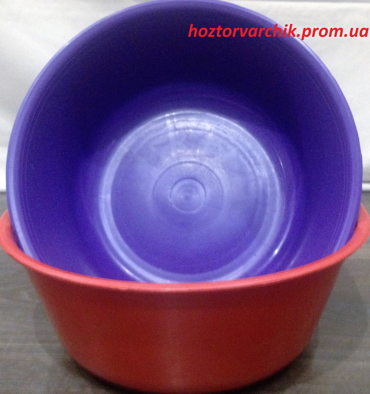 Таз пластиковий 8 літрів кольоровий Ø 35 см h=14 см (ХАРПЛАСТМАС)