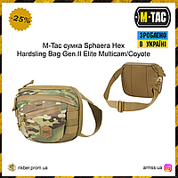 M-Tac сумка Sphaera Hex Hardsling Bag Gen.II Elite Multicam/Coyote, тактическая сумка мультикам койот, ONY