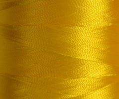Нитка шовк для машинної вишивки embroidery 120den. №D-131 жовтий. 3000 ярд