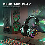 Fifine H6 USB-навушники зі знімним мікрофоном, RGB-підсвіткою — Рожевий, фото 7