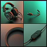 Fifine H6 USB-навушники зі знімним мікрофоном, RGB-підсвіткою — Рожевий, фото 9