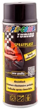 Фарба аерозольна Dupli Color з ефектом "Рідка гума" чорна глянсова 400 мл, фото 1