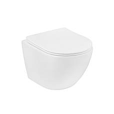 Комплект 4 в 1: Інсталяція Grohe Rapid SL 3 в 1 38772001 + Унітаз безобідковий Kroner Harz WHI483632 TORNADO, фото 5
