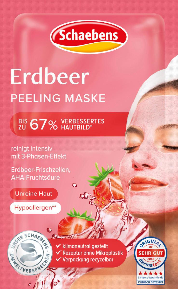 Маска для обличчя Schaebens Erdbeer Peeling maske, 2шт х 6 мл