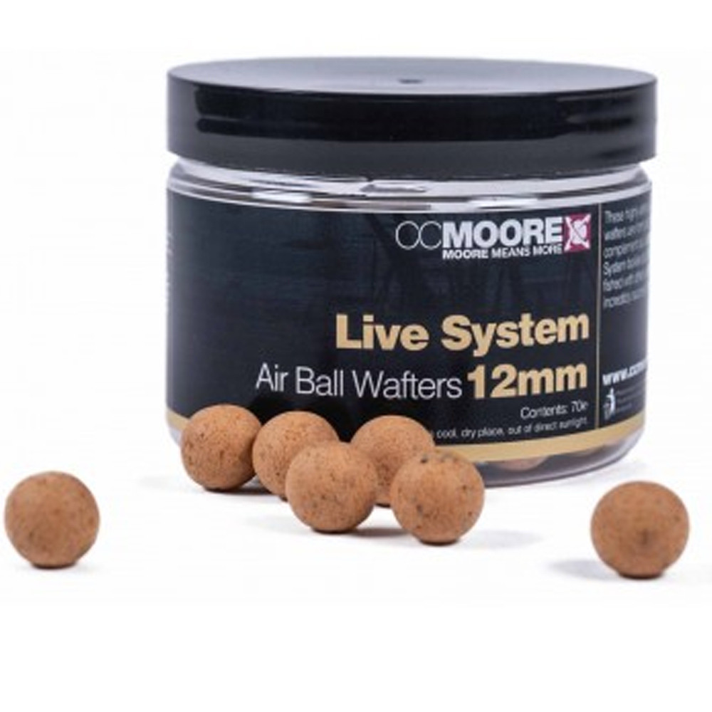 Вафтерси CC Moore Live System Air Ball Wafters 12mm (70 шт), солодкі бойли з нейтральною плавучістю CCMoore
