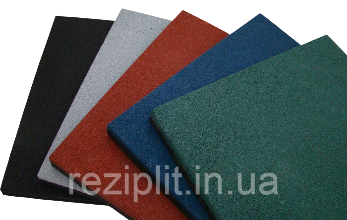 Гумова плитка 40 мм з протектором Reziplit, фото 1