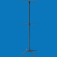 Стійка вертушка підлогова Ялинка 14 кронштейнів (2 яруси) чорна