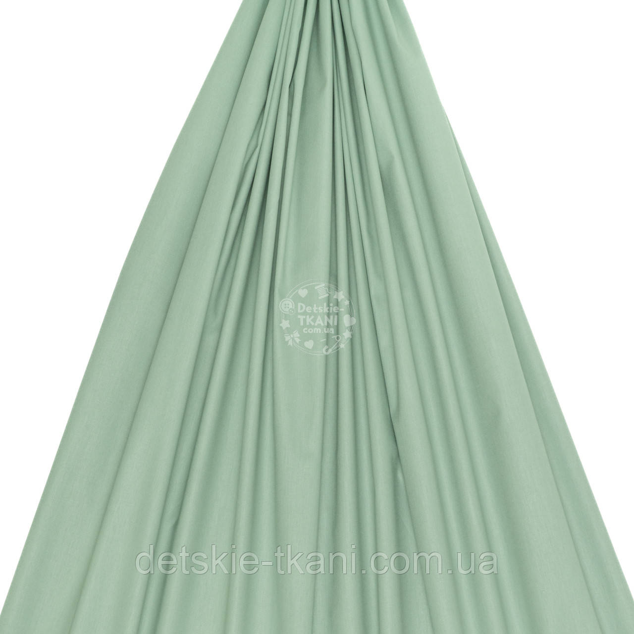 Поплін однотонний, колір світло-шавлієвий (№5153), фото 1