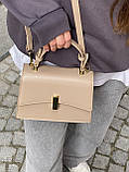 Жіноча сумка 6117 крос-боді бежева, фото 9