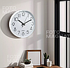 Годинник настінний кварцовий "Chrono" - мінімалістичний годинник для дому та офісу, безшумний, діаметр 30 см, фото 6