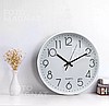 Годинник настінний кварцовий "Chrono" - мінімалістичний годинник для дому та офісу, безшумний, діаметр 30 см, фото 4