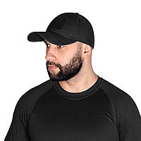 Бейсболка CamoTec CM Tactic NF Black, тактическая бейсболка для полиции, военная мужская летняя кепка