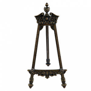 Підставка для фото або тарілок із зістареної латуні  12х25 см Stilars 131236