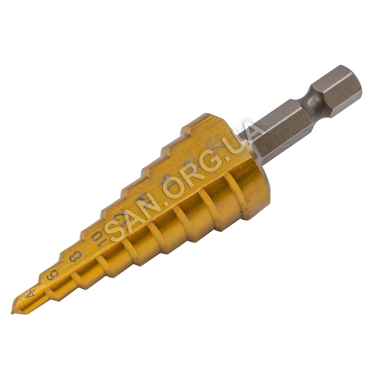 Ступінчасте свердло по металу 4-20 мм HSS TiN Step Drill