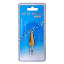 Ступінчасте свердло по металу 4-20 мм HSS TiN Step Drill, фото 5