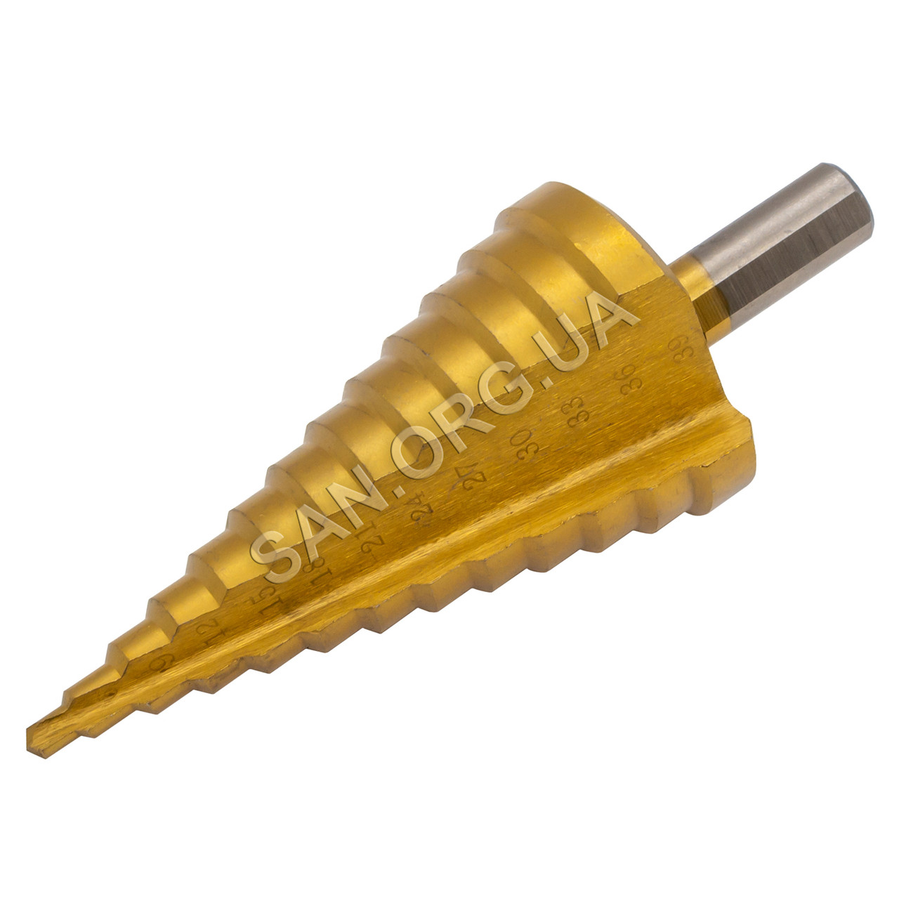 Ступінчасте свердло по металу 4-39 мм HSS TiN Step Drill