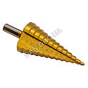 Ступінчасте свердло по металу 4-39 мм HSS TiN Step Drill, фото 4