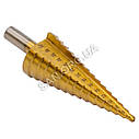 Ступінчасте свердло по металу 4-32 мм HSS TiN Step Drill, фото 3