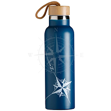 Термос Northwind 600 мл нержавіюча сталь для гарячих і холодних напоїв синій Marine Business