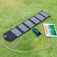 Портативна складана сонячна зарядка батарея панель 20W