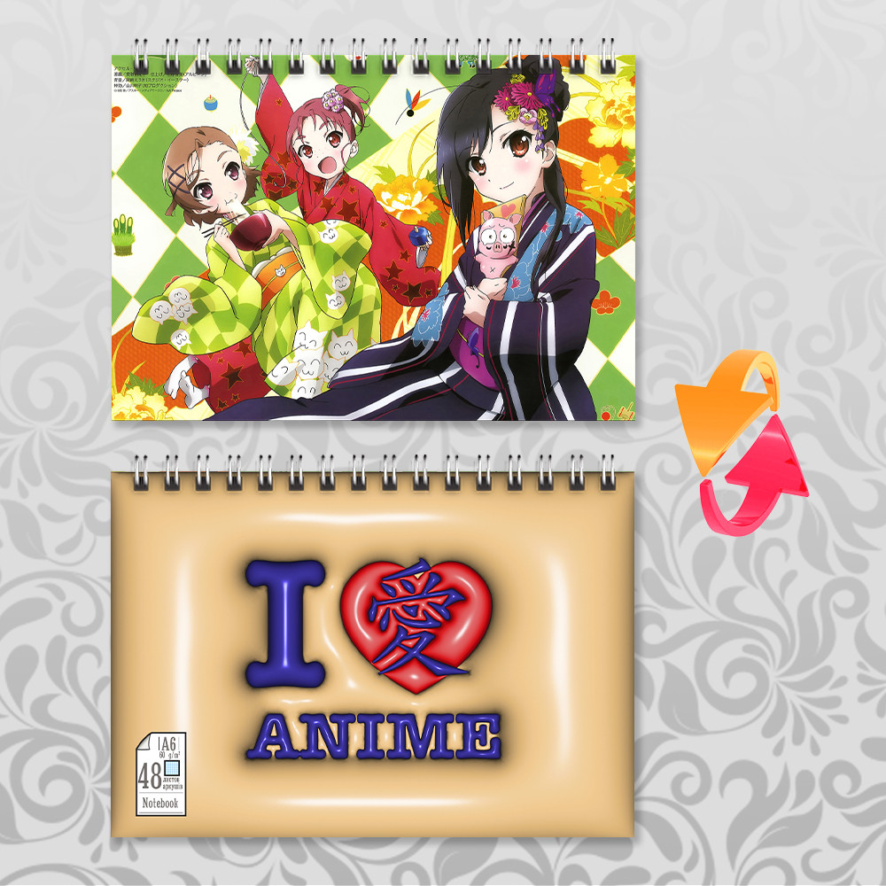 Блокнот на пружині в клітинку 48 арк. Accel World / Прискорений світ, фото 1