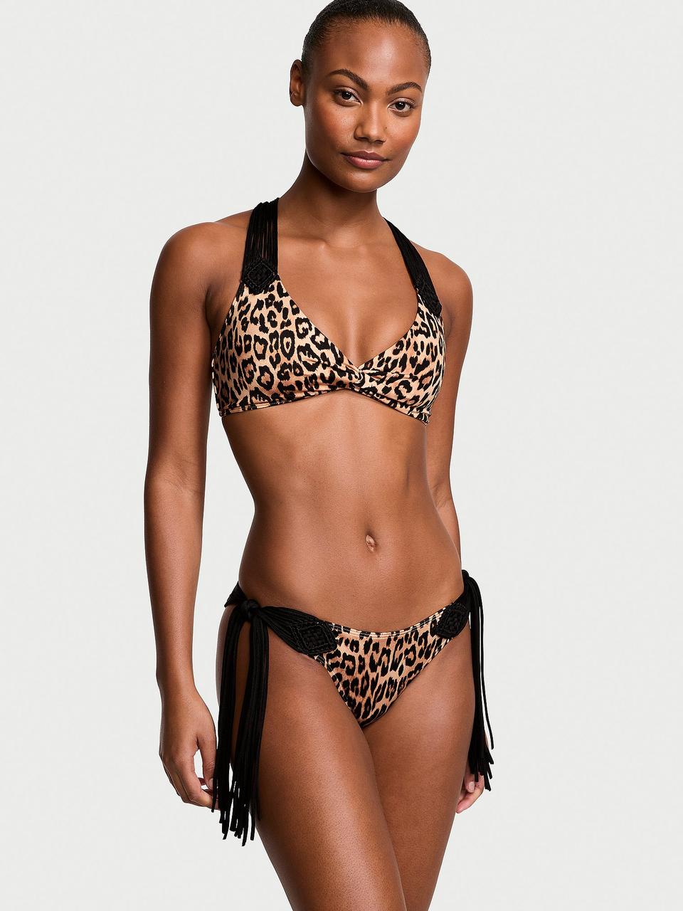 Купальник Victoria's Secret Macrame Fringe Леопардовий, фото 1